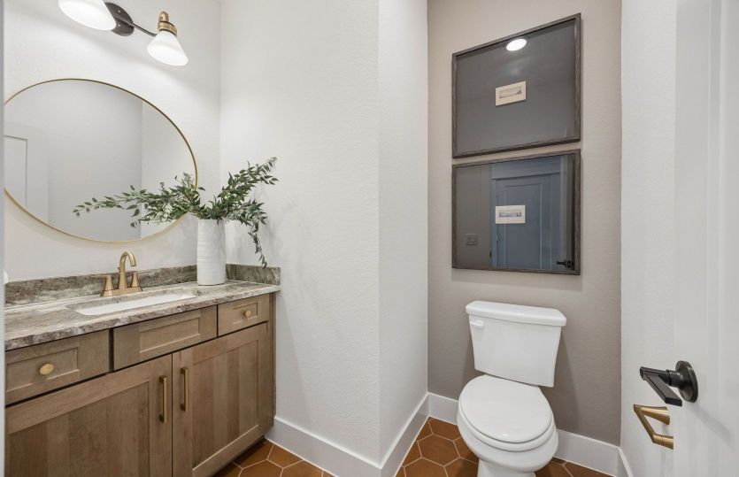 Powder bath on first level