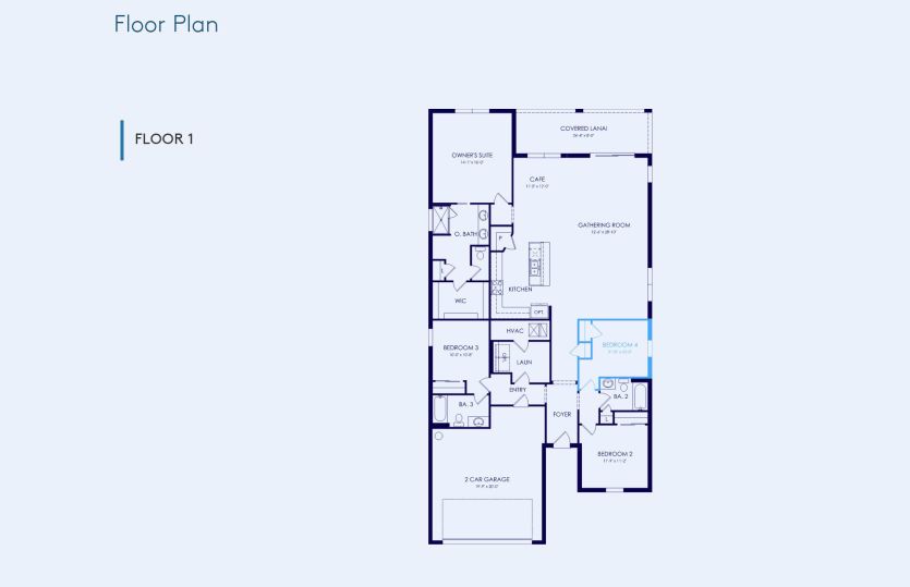 Medina Floor Plan, Quick Move-In Home, Floor 1