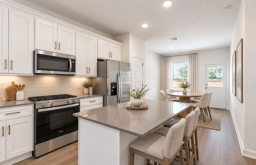 Kitchen Open to the Dining Area