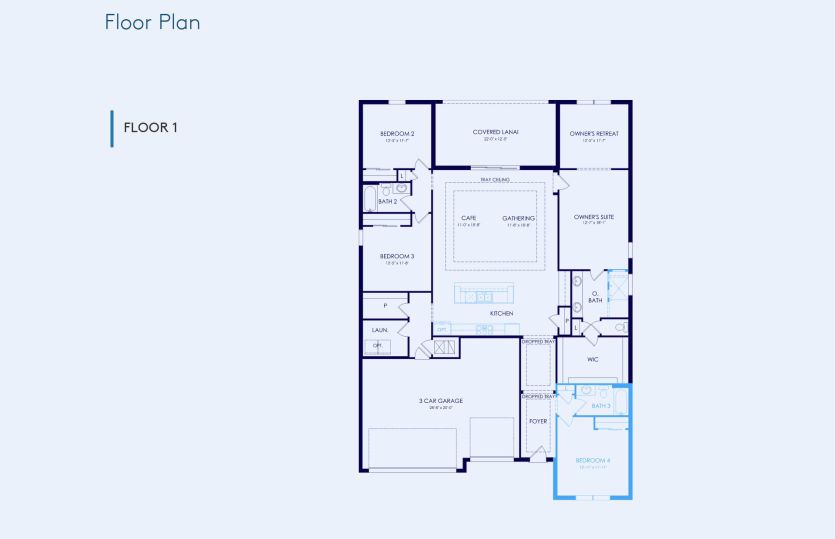 Mahogany Floor Plan, Quick Move-In Home, Floor 1
