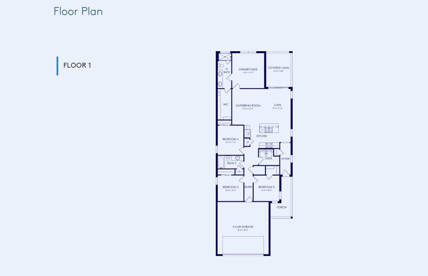 Daylen Floor Plan, Quick Move-In Home, Floor 1