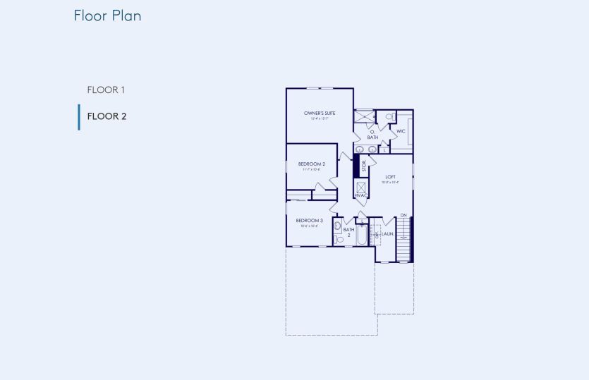 Pinecrest Floor Plan, Quick Move-In Home, Floor 2