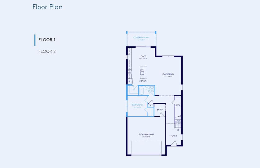 Pinecrest Floor Plan, Quick Move-In Home, Floor 1