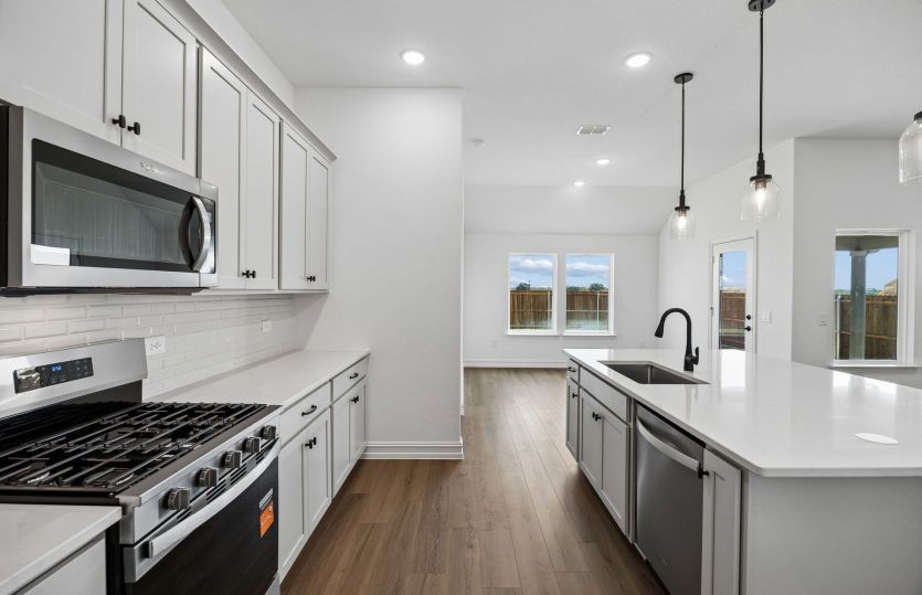 Abundant cabinet space available in kitchen