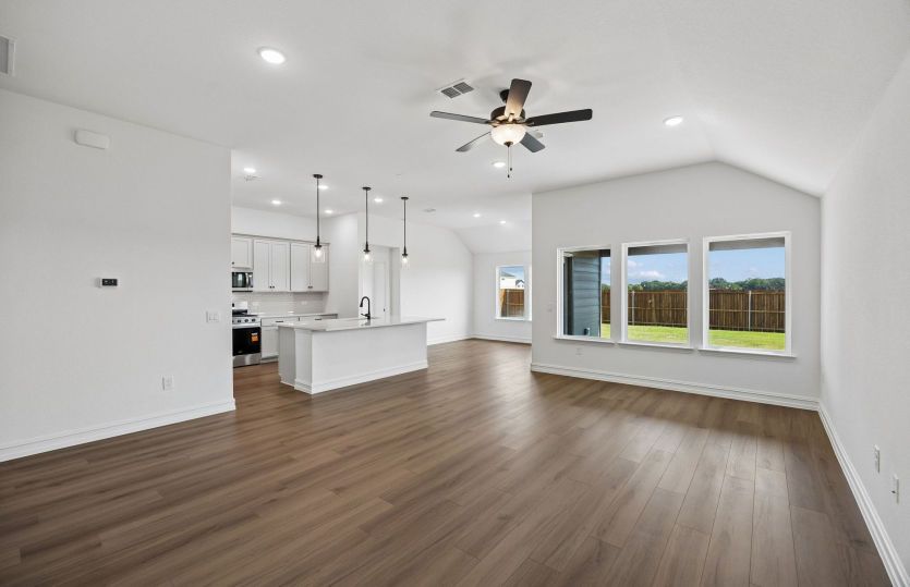 Open concept plan throughout home