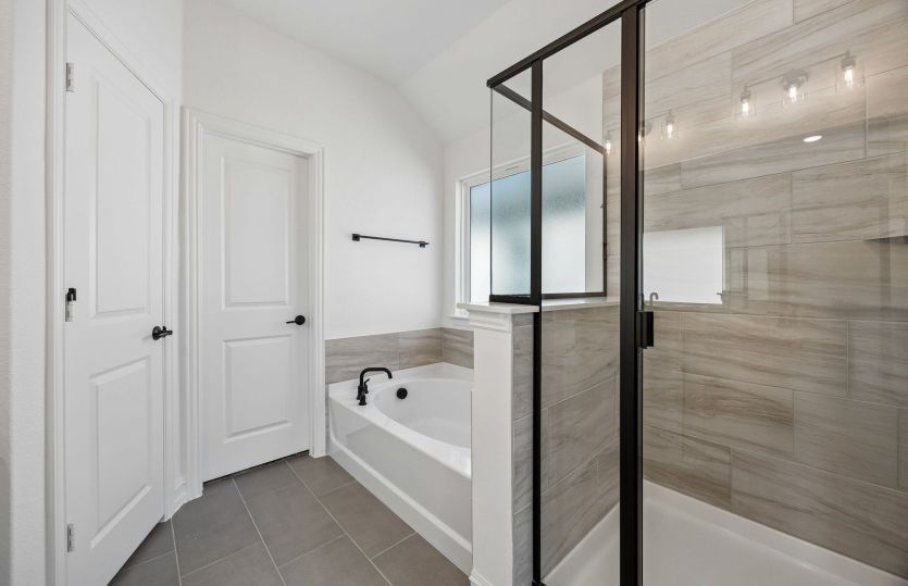 Separate tub and shower in primary bath