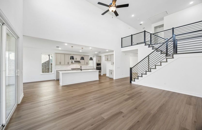 Open concept plan throughout home