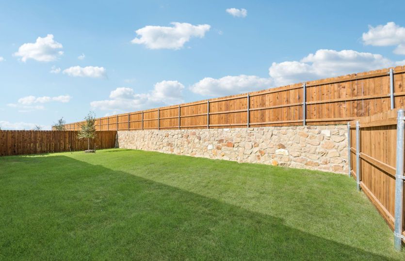 Oversized fenced-in backyard