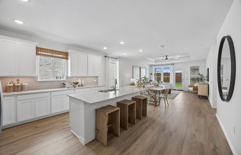 Open concept plan throughout home