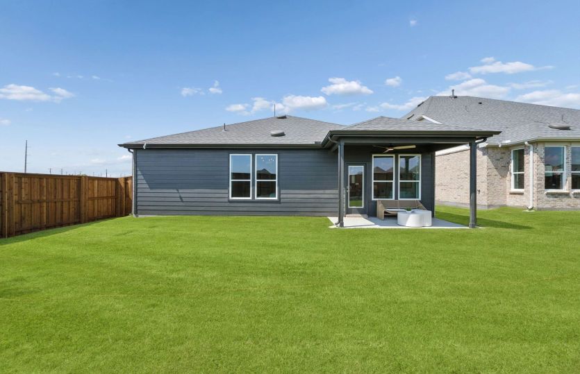 Oversized fenced-in backyard