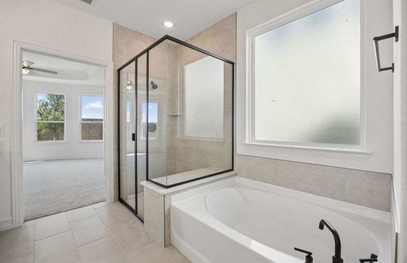 Separate tub and shower in primary bath