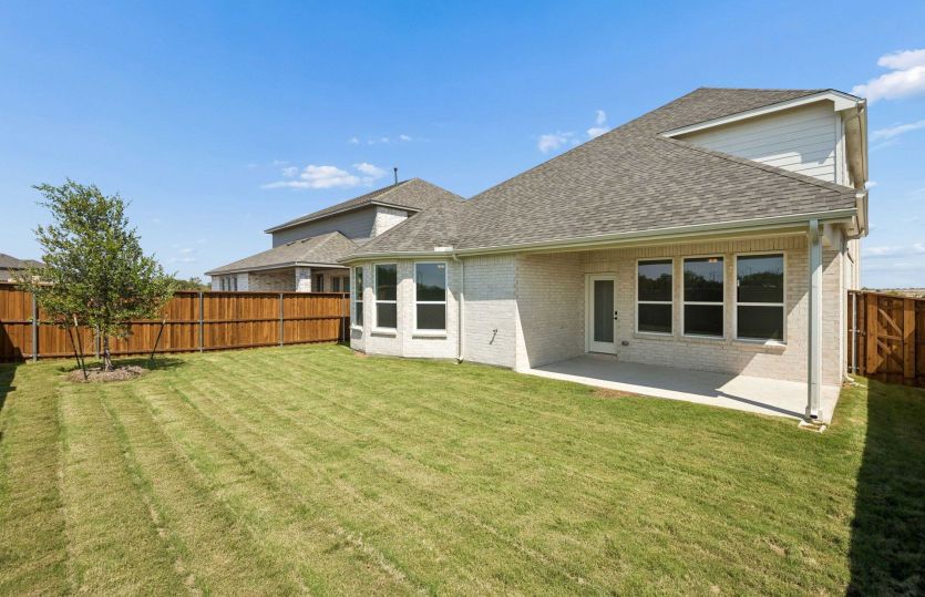 Oversized fenced-in backyard