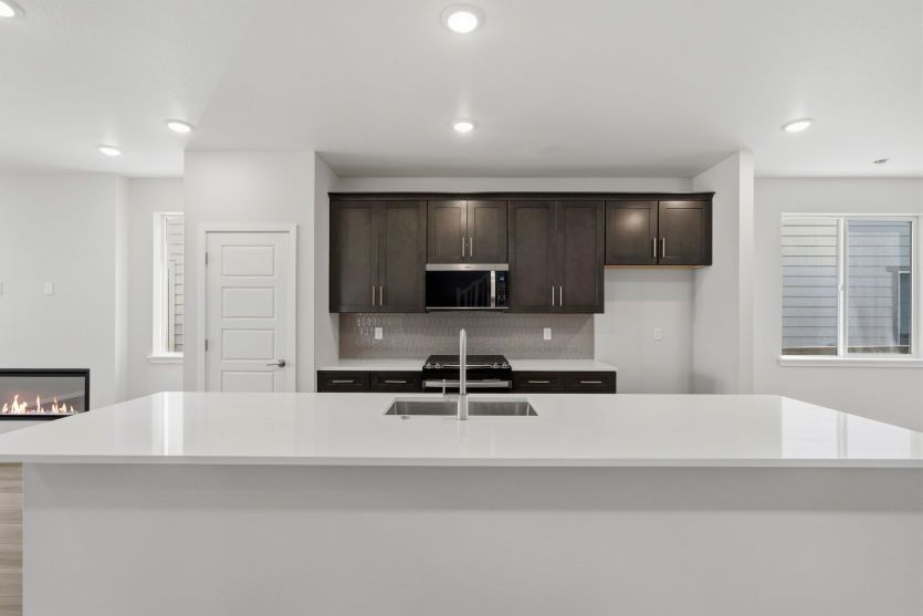 Spacious Kitchen Island