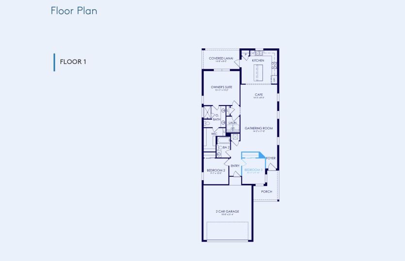 Candlewood Floor Plan, Quick Move-In Home, Floor 1