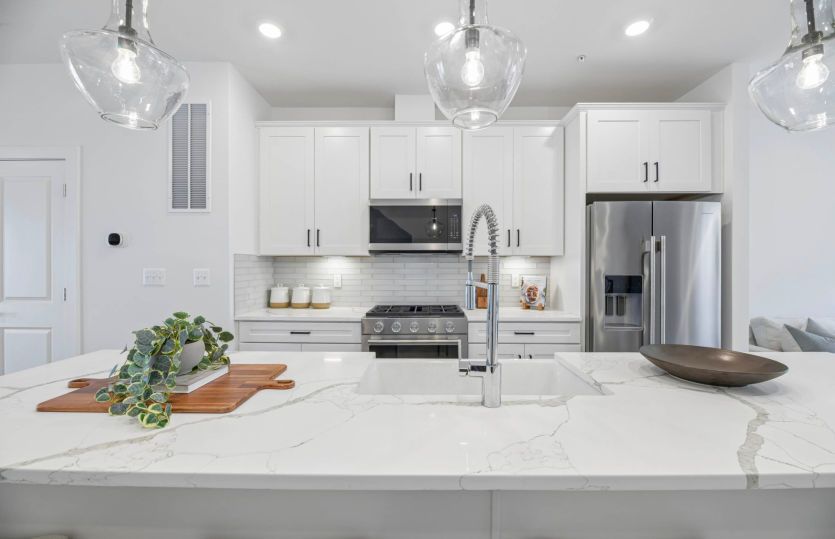 Kitchen with Expansive Island - Actual Home