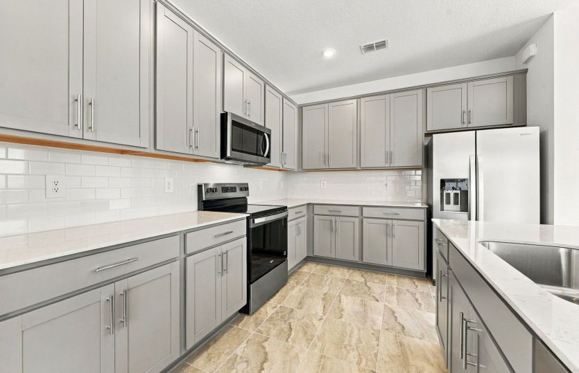 Abundance of Counter Space and Cabinets