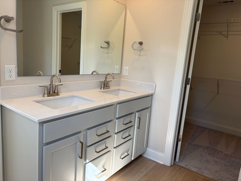 Double Bowl Vanity in Owner's Bath
