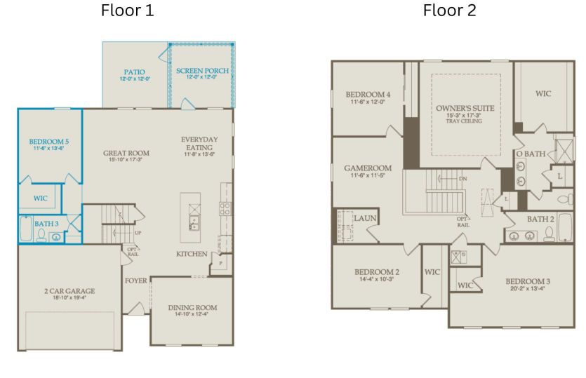 Floor Plan Level 1 & Level 2