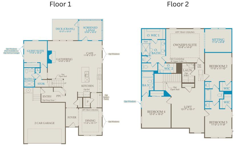 Floor Plan Level 1 & Level 2