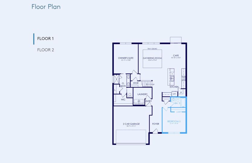 Winthrop Floor Plan, Quick Move-In Home, Floor 1