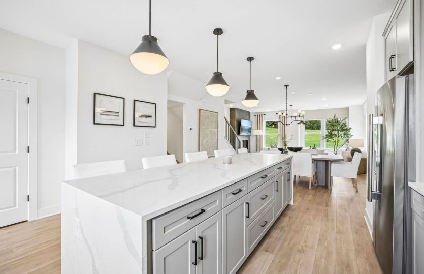 Kitchen Opens to the Cafe and Gathering Room