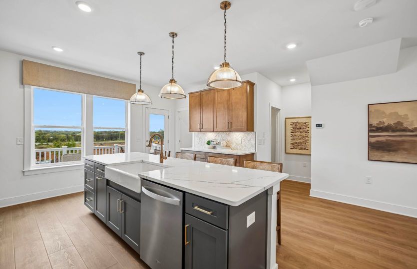Rear Kitchen with Access to the Balcony