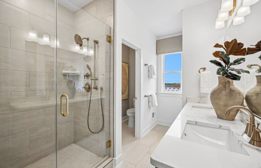 Primary Suite with Frameless Glass Shower