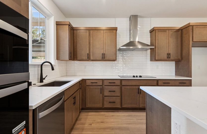 Kitchen with Chef's appliance package
