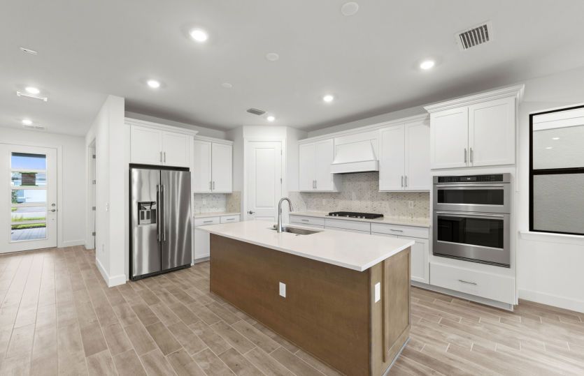 Kitchen with large center island