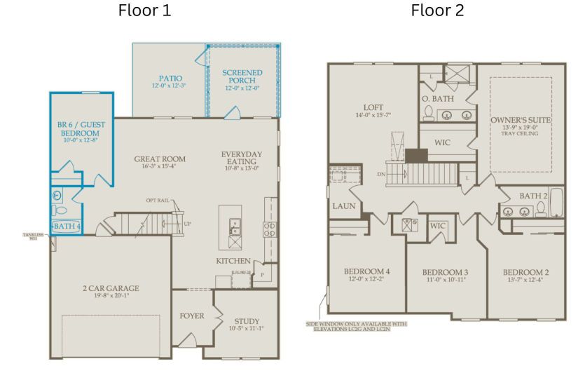 Floor Plan Level 1 & Level 2