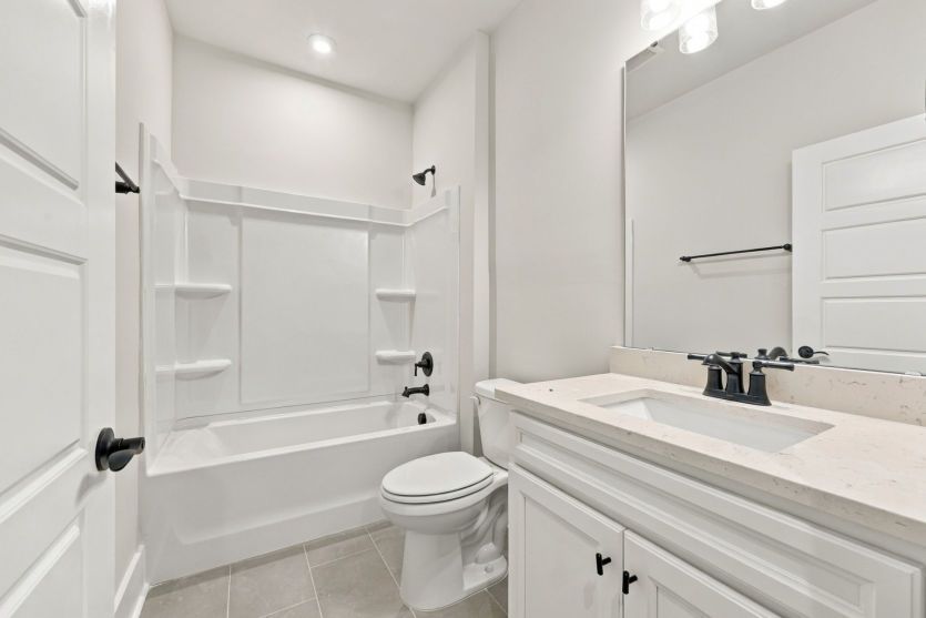 Well-appointed secondary bathroom with contemporary