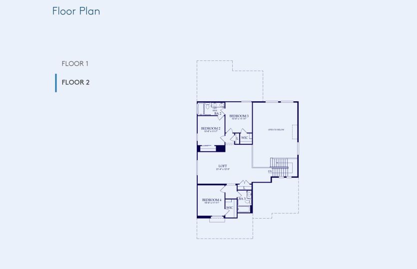 Yucca Floor Plan, Quick Move-In Home, Floor 2