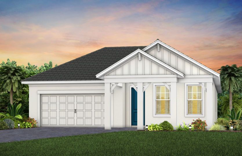 Exterior FH203 in Farmhouse Spare White Loyal Blue