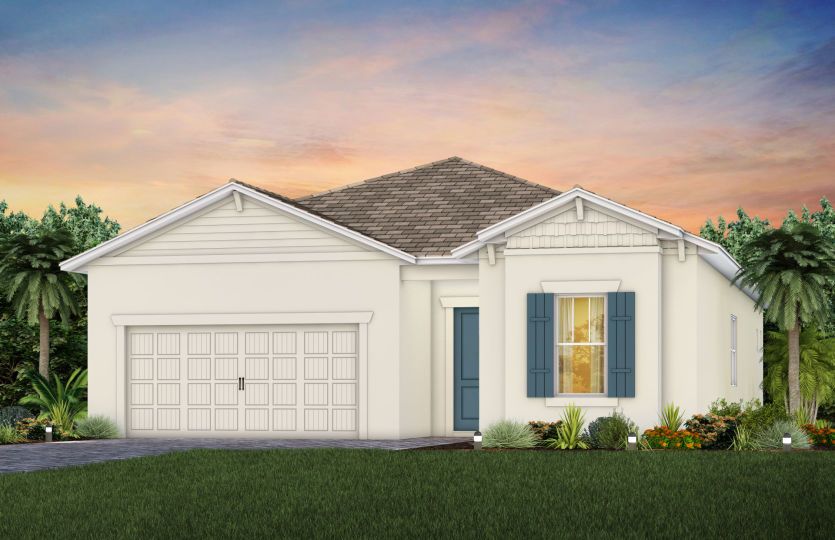 Elevation C202 in Craftsman Heron Plume