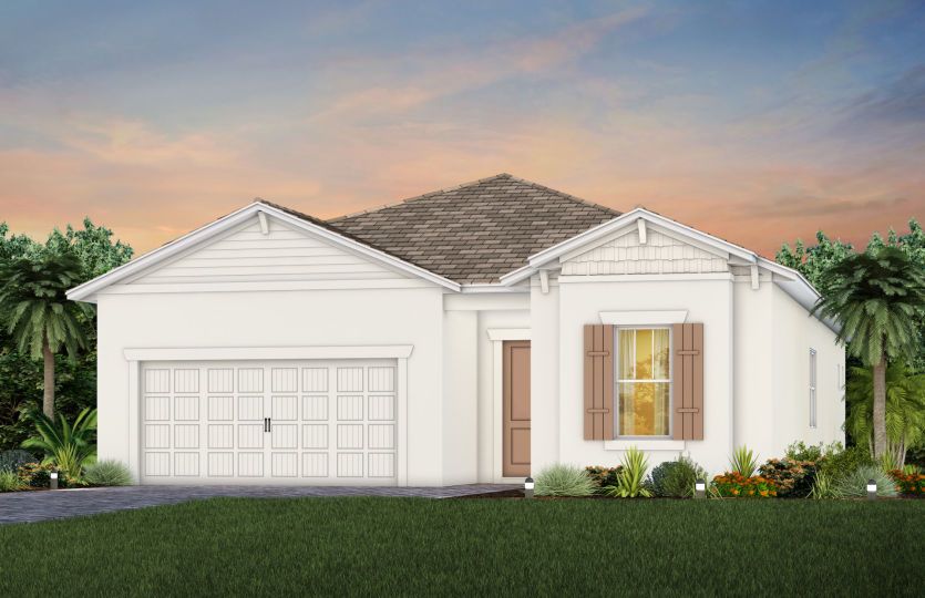 Elevation C202 in Craftsman Snowbound