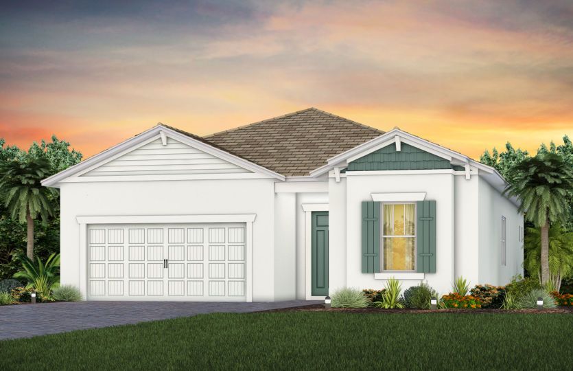Elevation C202 in Craftsman Pure White