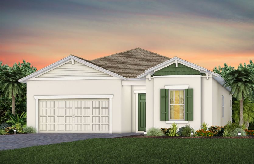 Elevation C202 in Craftsman Pearly White