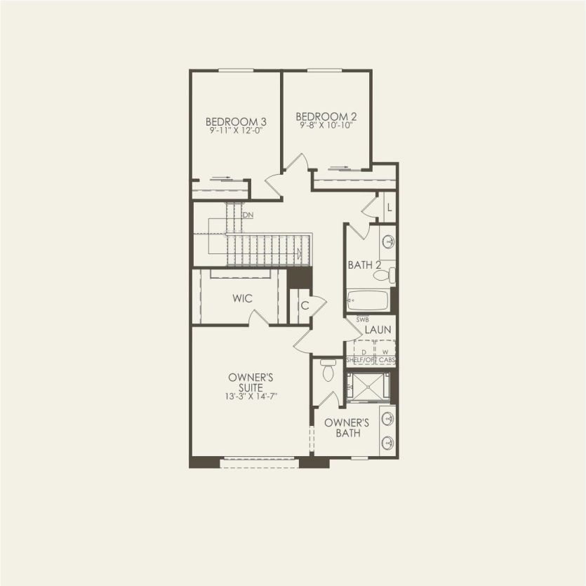 Second Floor 3 br / 2.5 ba