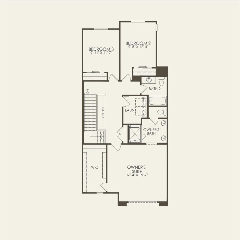 Second Floor 3 br / 2.5 ba