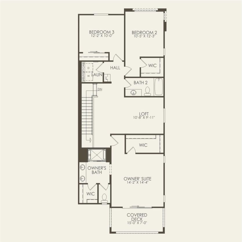 Second Floor 3 br / 2.5 ba