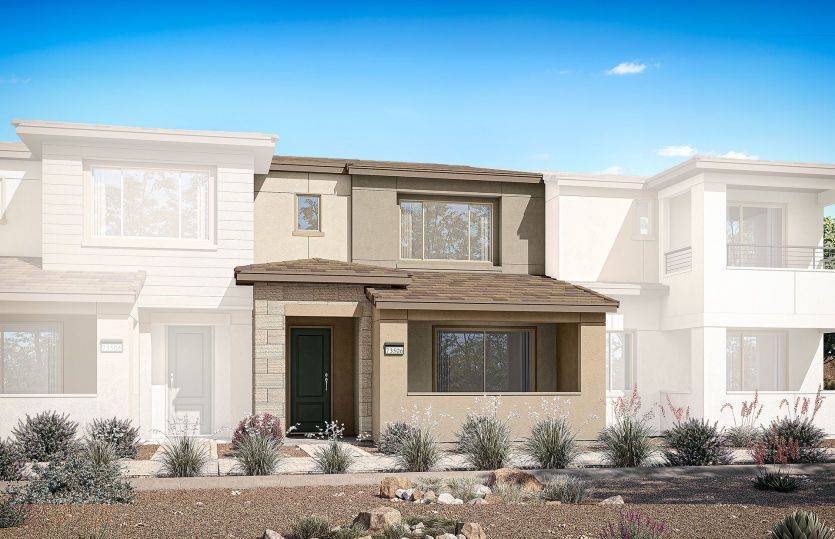 Branton 4-Plex, Elevation A