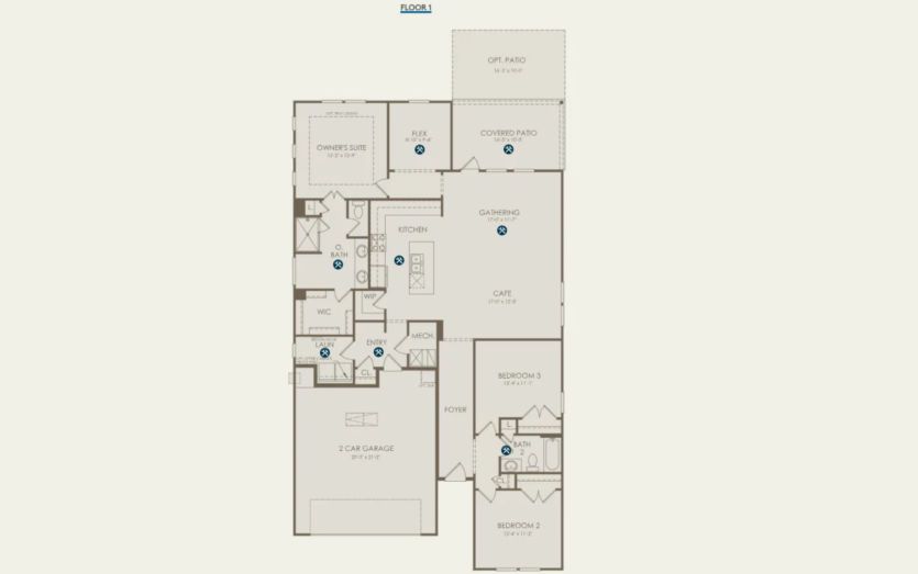 First Floor 3 br / 2 ba