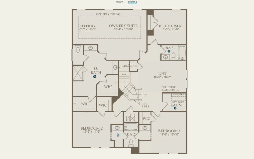 Second Floor 4 br / 2.5 ba