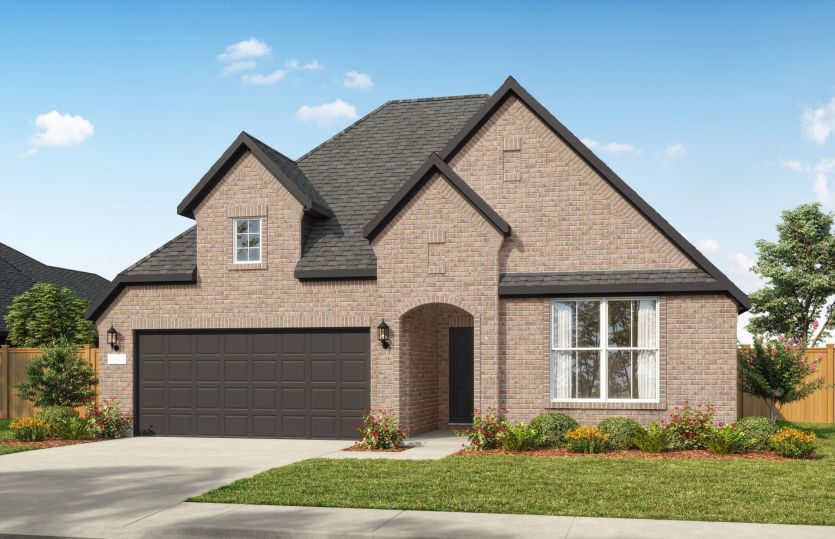 Exterior FC202, a one-story new construction home with a 2-car garage