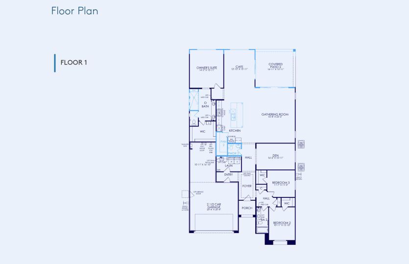 Parklane Floor Plan, Quick Move-In Home, Floor 1