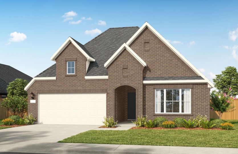 Exterior FC202, a one-story new construction home with a 2-car garage