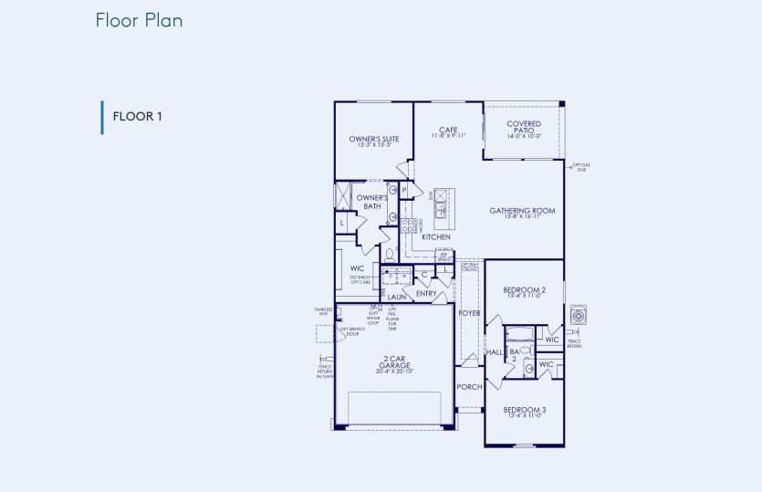 Rimini Floor Plan, Quick Move-In Home, Floor 1