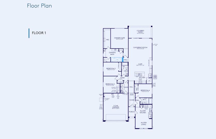 Avelino Floor Plan, Quick Move-In Home, Floor 1