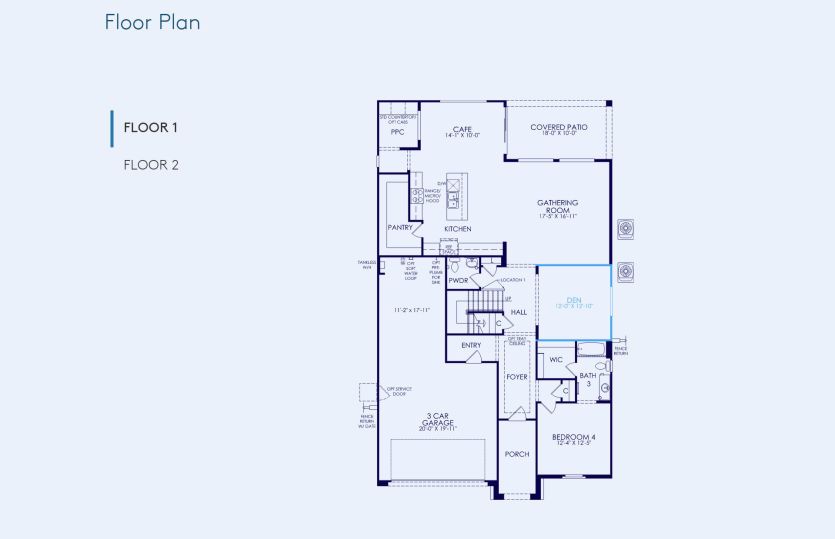 Casoria Floor Plan, Quick Move-In Home, Floor 1