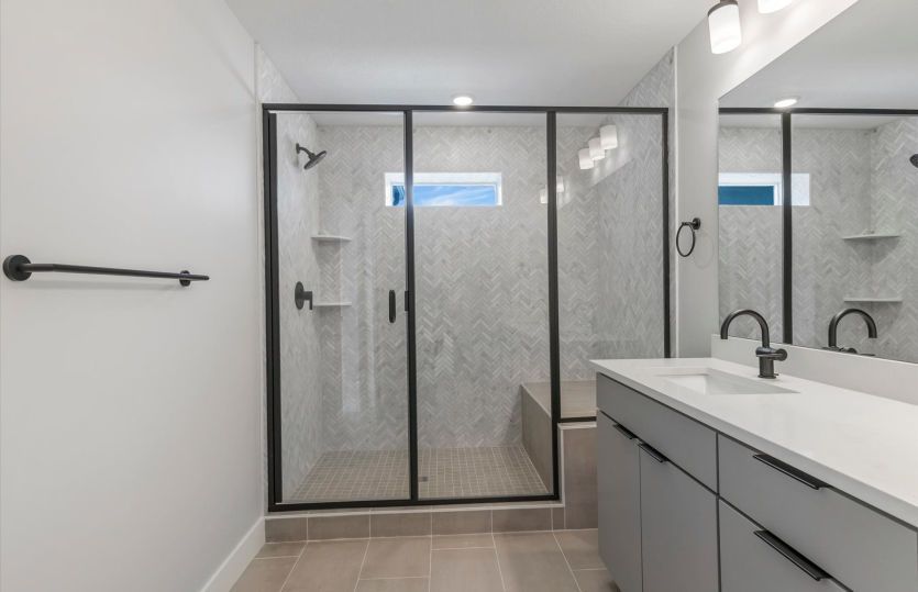 Shower with Tile Surrounds